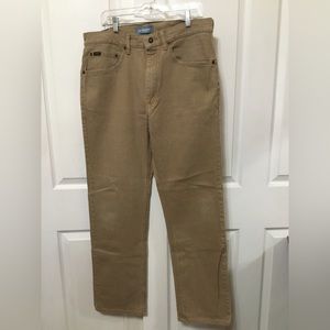 Gently Worn- Lee Classic Fit Straight Leg Jeans. Sz 36”W x 34”L, Rust Color